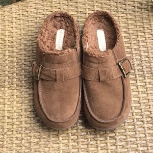 Revitalign Orthotic Faux Fur Suede Mules-9 Wide